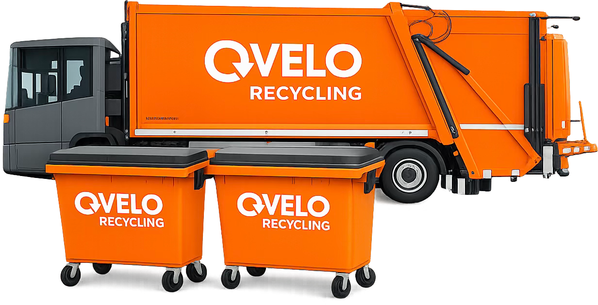 Velo Recycling Truck and Bins